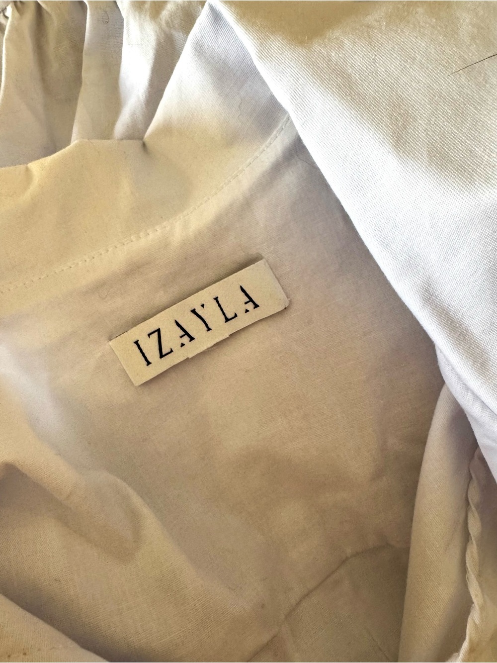 NWOT Azayla white cotton tie waist Saline blouse XL - Picture 9 of 12